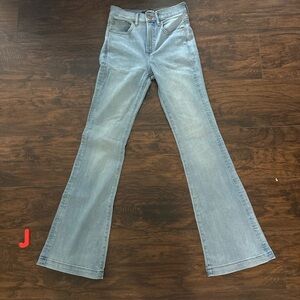 Express Blue Flare Wide Leg Jeans size 0R